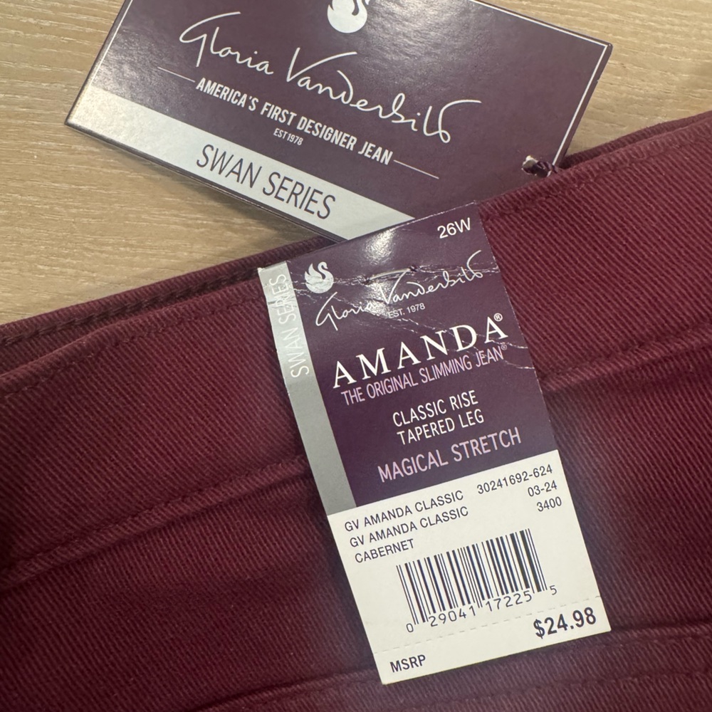 Gloria Vanderbilt Amanda Classic Rise Jeans